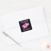 Dansend Tap laat koningin Dancer Disco Ballet Gift Vierkante Sticker (Envelop)