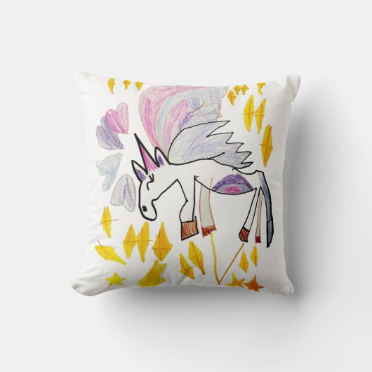 Dansend Unicorn Pillow Kussen (Voorkant)