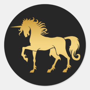 Dansend Unicorn Silhouette Sticker