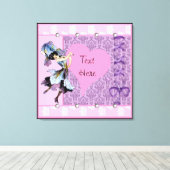 Dansend ventilatorfantastisch design LeahG Canvas Afdruk (Insitu (Houten vloer))