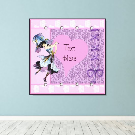 Dansend  ventilatorfantastisch design LeahG Canvas Afdruk (Insitu (Houten vloer))