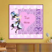 Dansend ventilatorfantastisch design LeahG Canvas Afdruk (Insitu (Woonkamer))