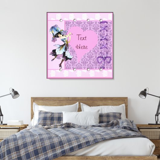 Dansend  ventilatorfantastisch design LeahG Canvas Afdruk (Insitu (Slaapkamer))