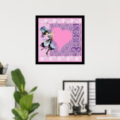 Dansend  ventilatorfantastisch design LeahG Poster (Thuiskantoor)