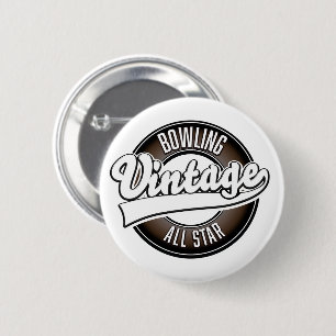 Dansend vintage all star logo ronde button 5,7 cm