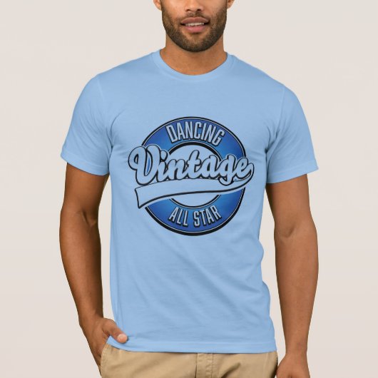 Dansend vintage all star logo T-shirt (Voorkant)