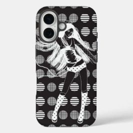 Dansend vriendin in het donker iPhone 16 hoesje