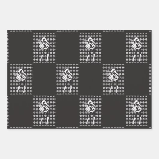 Dansend vriendin in het donker inpakpapier vel (Voorkant 2)