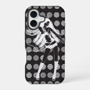 Dansend vriendin in het donker iPhone 16 hoesje