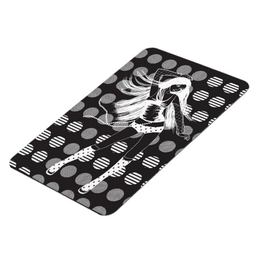 Dansend vriendin in het donker magneet (Linkerzijde)