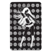 Dansend vriendin in het donker magneet (Verticaal)