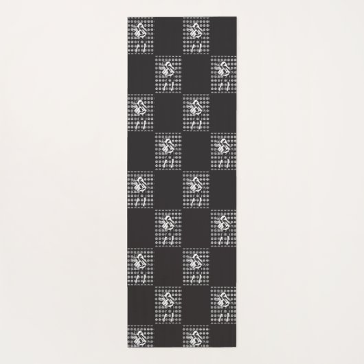 dansend vriendin yogamat (Achterkant)