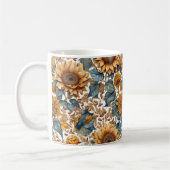 Dansend Zonnebloem Patronenontwerp Koffiemok (Links)