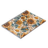 Dansend Zonnebloem Patronenontwerp Notitieboek (Linkerzijde)