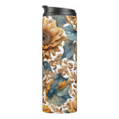 Dansend Zonnebloem Patronenontwerp Thermosbeker (Geroteerd rechts)