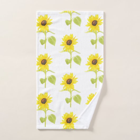 'Dansend zonnebloempatroon' Bad Handdoek (Handdoek)