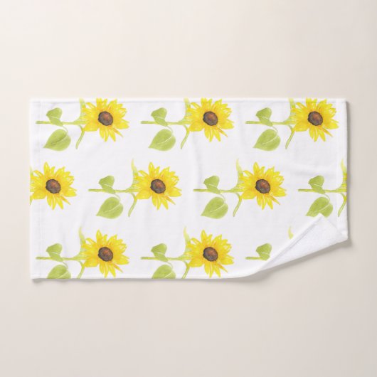 'Dansend zonnebloempatroon' Bad Handdoek (Handdoek)
