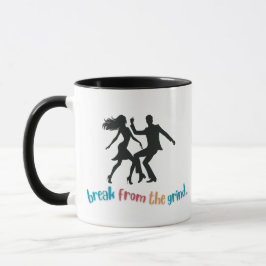 Dansende 2 koffiemok mok