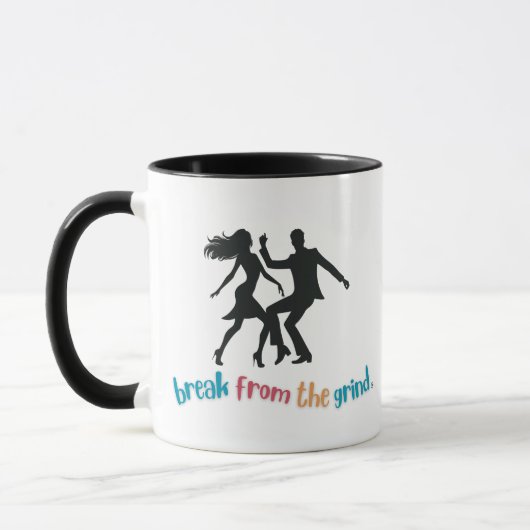 Dansende 2 koffiemok mok (Links)