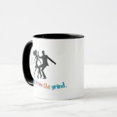 Dansende 2 koffiemok mok (Voorkant links)