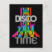 Dansende 90s Party Music Disco Retro Briefkaart (Voorkant)