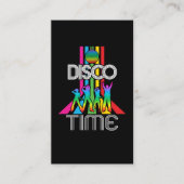 Dansende 90s Party Music Disco Retro Visitekaartje (Voorkant)