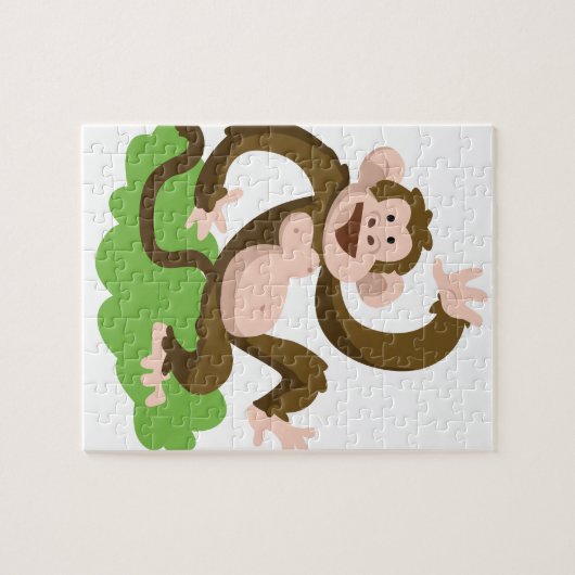 dansende aap legpuzzel (Horizontaal)