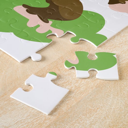 dansende aap legpuzzel (Zijkant)