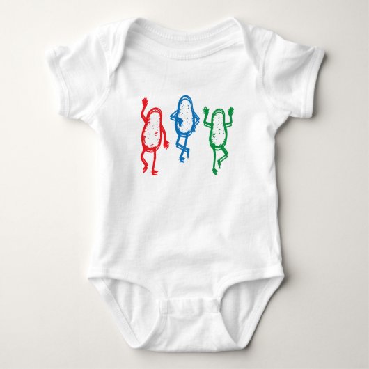 Dansende Aardappels Baby Body – Leuk en Speels Romper (Voorkant)