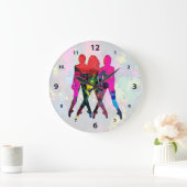 Dansende Abstracte Colour Clock Grote Klok (Huis)