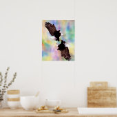 dansende adelaars poster (Keuken)