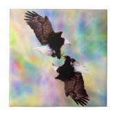 dansende adelaars tegeltje (Voorkant)