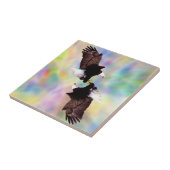 dansende adelaars tegeltje (Zijkant)