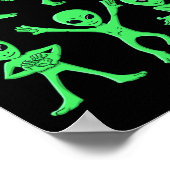 Dansende Aliens Dance Challenge Boys Girls Kinder  Poster (Hoek)