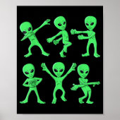 Dansende Aliens Dance Challenge Halloween Poster (Voorkant)