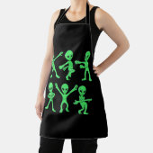 Dansende Aliens Dance Challenge Halloween Schort (Insitu)