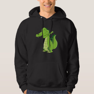 Dansende Alligator Funny Dabbing Alligator Hoodie
