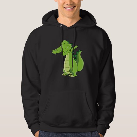 Dansende Alligator Funny Dabbing Alligator Hoodie (Voorkant)