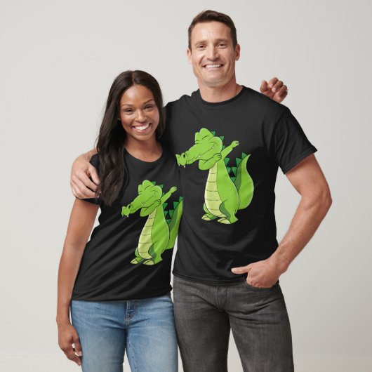 Dansende Alligator Funny Dabbing Alligator T-shirt (Unisex)