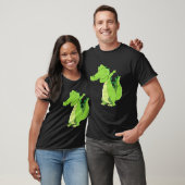 Dansende Alligator Funny Dabbing Alligator T-shirt (Unisex)
