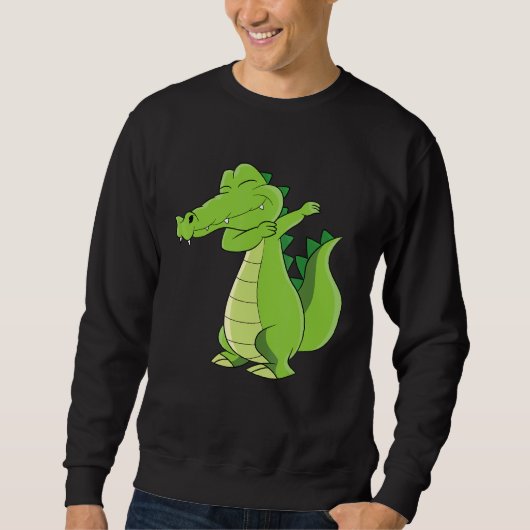 Dansende Alligator Funny Dabbing Alligator Trui (Voorkant)