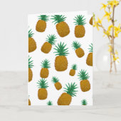 Dansende ananas kaart (Gele Bloem)