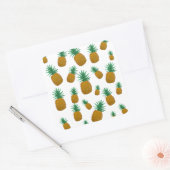 Dansende ananas vierkante sticker (Envelop)