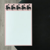 Dansende Art Nouveau Dames Briefpapier