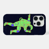 Dansende astronauten hoes iPhone hoesje (Achterkant horizontaal)