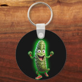 dansende augurk sleutelhanger (Voorkant)