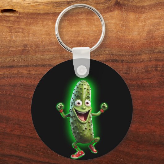 dansende augurk sleutelhanger (Voorkant)