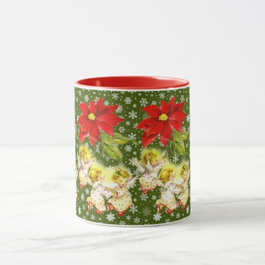 Dansende Baby Angels kerstMok Mok (Midden)