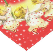 Dansende Baby Angels Kersttafel Runner Korte Tafelloper (Hoek)