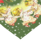 Dansende Baby Angels Kersttafel Runner Korte Tafelloper (Hoek)